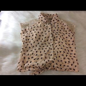 Scooter Brown blouse L